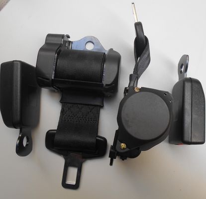 HAISE CLASSIC Ultra-Thin Two-Point Small Retractable Black Safety Belt for Golden Dragon Bus Parts